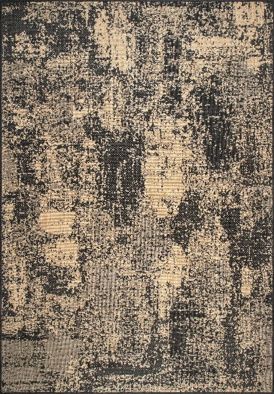 Abstract Indoor/Outdoor Rug | Charcoal