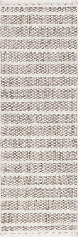 Alison Striped Rug | Ivory