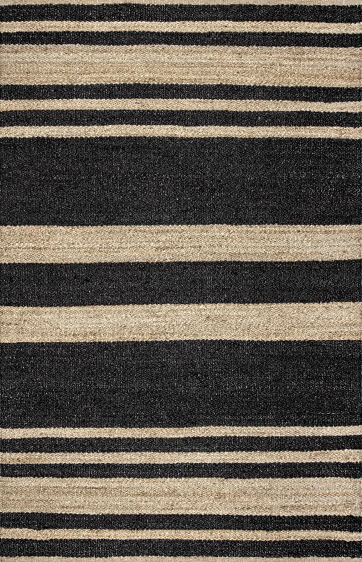 Awning Stripes Rug | Charcoal