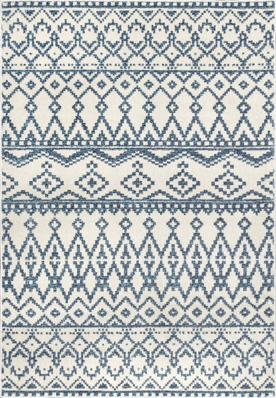 Aztec Fret Rug | Blue