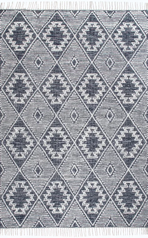 Aztec Harlequin Rug | Blue