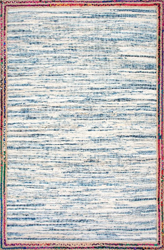 Braided Rag Rug | Light Blue