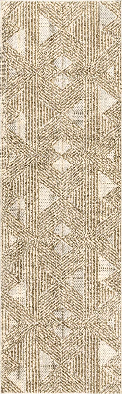 Brandy Diamond Striped Rug | Beige