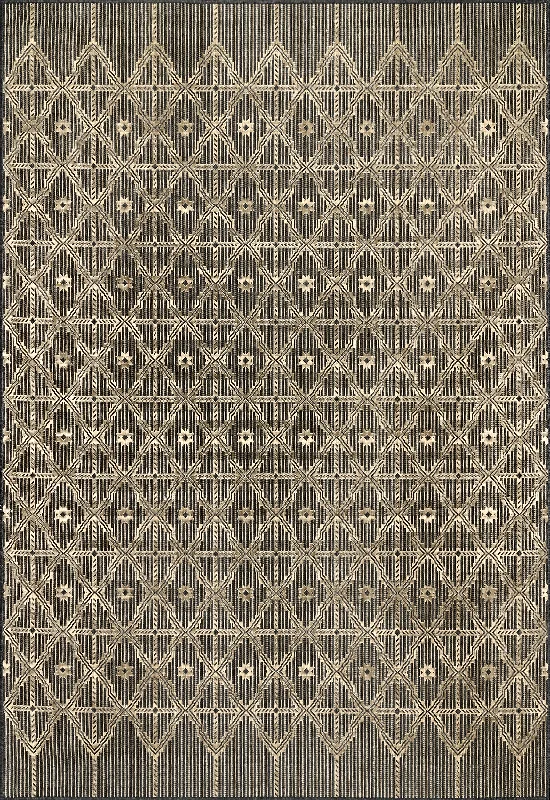 Celtic Trellis Indoor/Outdoor Rug | Charcoal