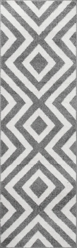 Chevron Stripes Rug | Grey