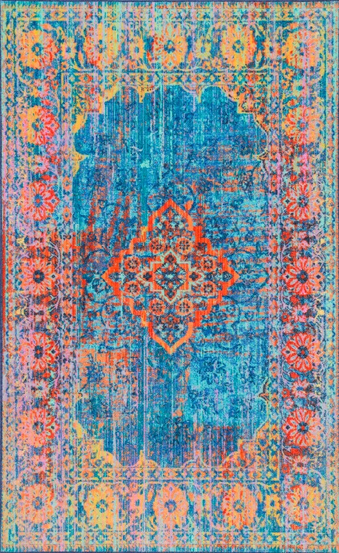 Chromatic Coralline Rug | Blue