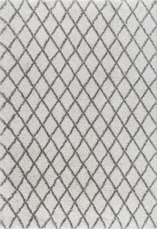 Diamond Trellis Rug | Ivory