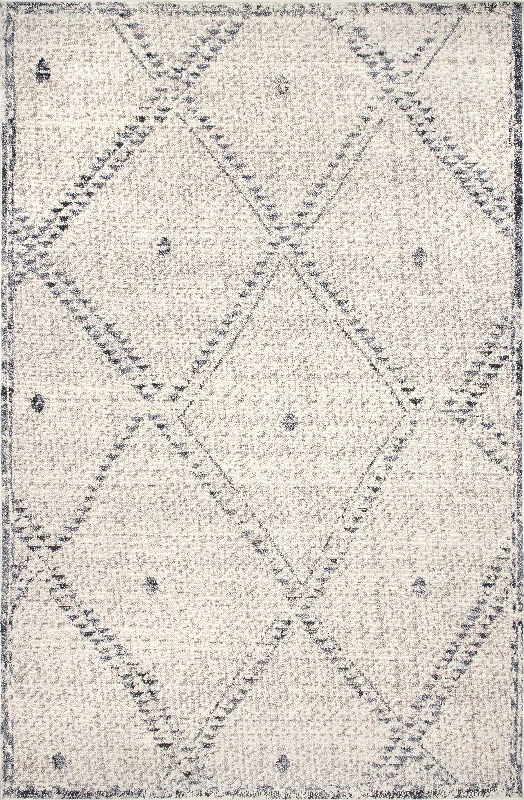 Dotted Trellis Rug | Ivory