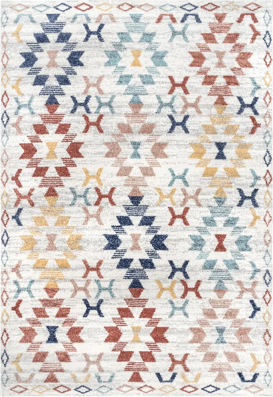 Eden Aztec Trellis Rug | Beige