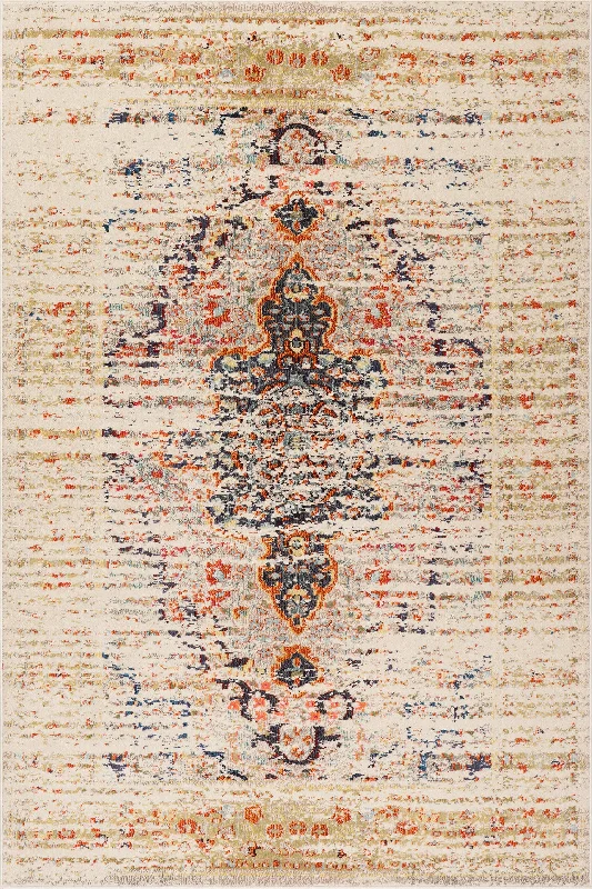 Faded Gothic Medallion Rug | Sand