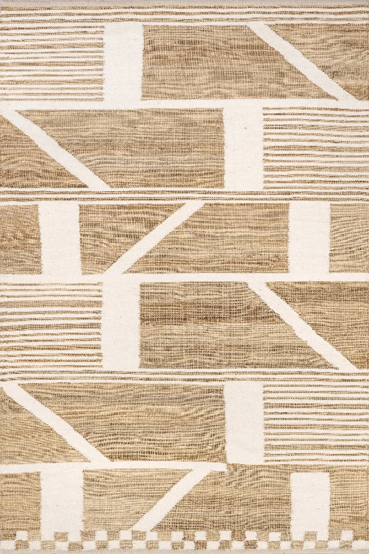 Iman Geometric Rug | Natural