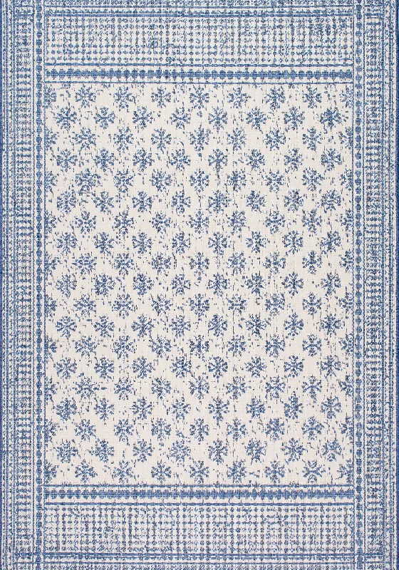 Jardin De Millefleurs Indoor/Outdoor Rug | Blue