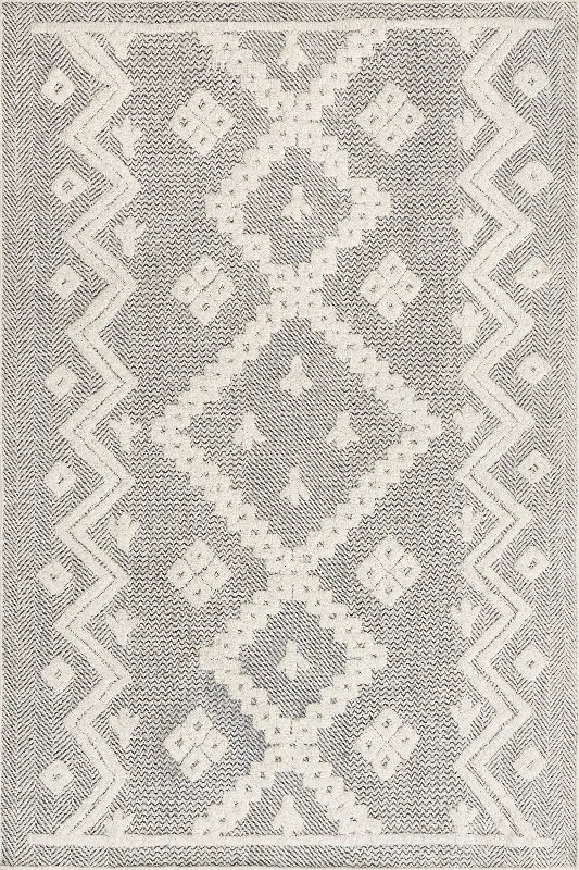 Josephina Geometric Shapes Rug | Grey