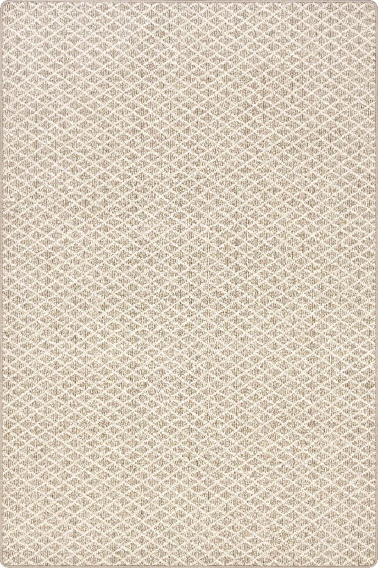 Kittiwake Micro-Trellis Custom Rug | Almond Grey