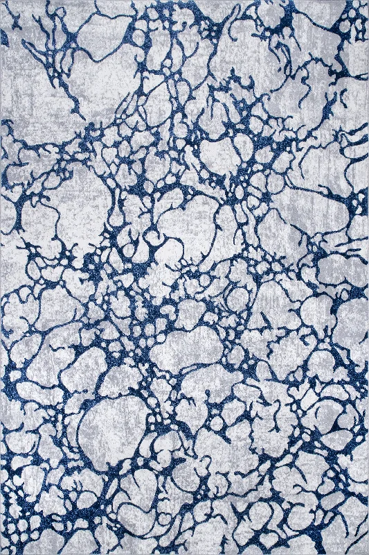 Marbling Abstract Rug | Grey