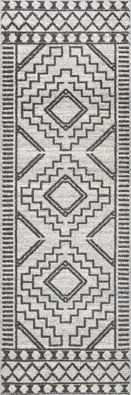 Miranda Moroccan Diamond Rug | Grey