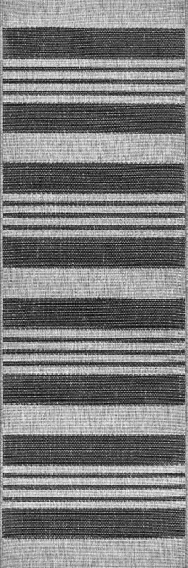 Regency Stripes Indoor/Outdoor Rug | Grey