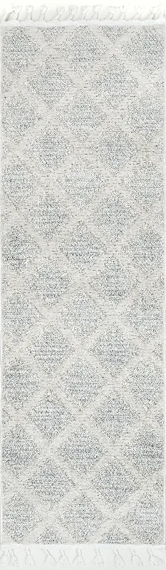 Shaggy Trellis Rug | Cream