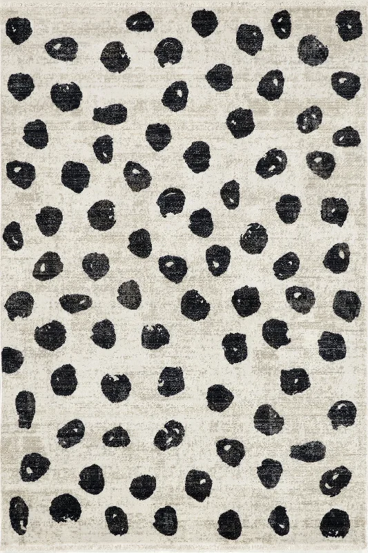 Shanna Abstract Dotted Rug | Beige