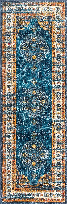 Star Token Medallion Rug | Blue