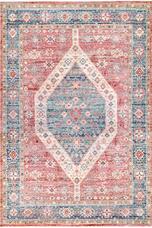 Tear Pendant Medallion Rug | Beige