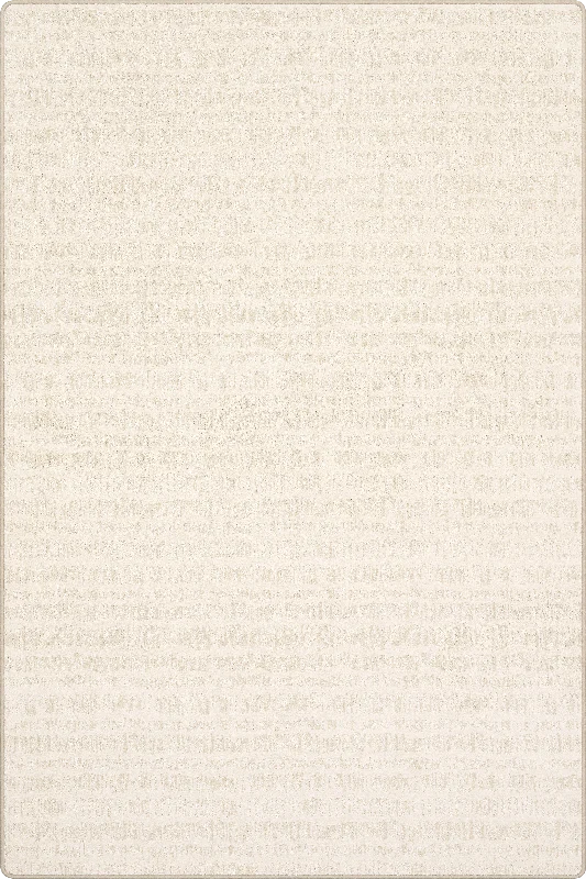 Tern Abstract Striped Custom Rug | Warm Cream