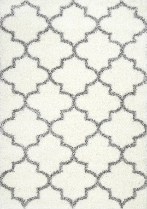 Trellis Shag Rug | Ivory