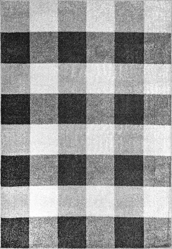 Virginia Buffalo Plaid Rug | Grey