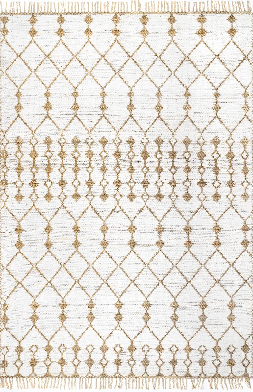 Vivianna Jute-Blend Trellis Rug | Natural