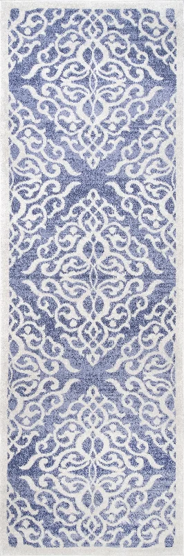 Wrought Iron Trellis Rug | Blue