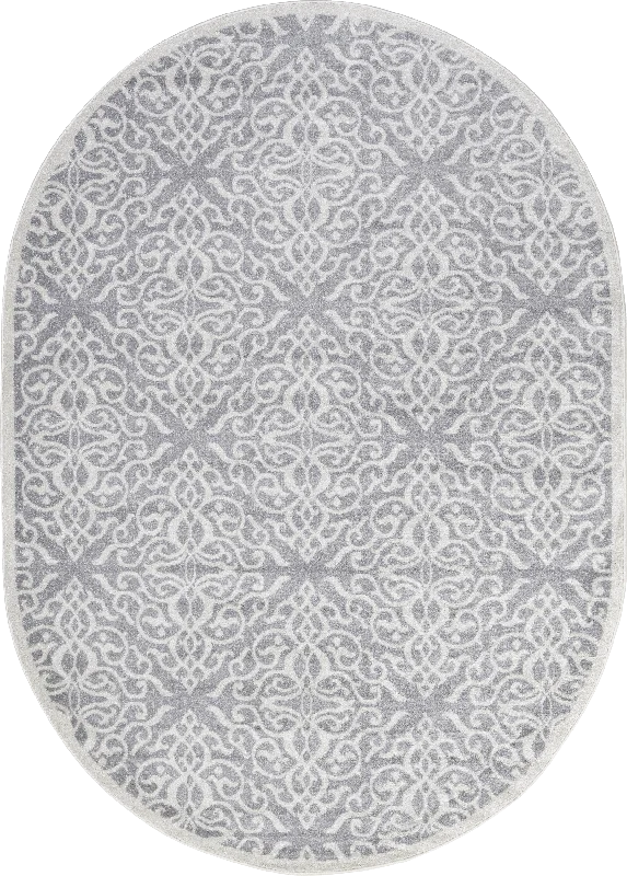 Wrought Iron Trellis Rug | Grey