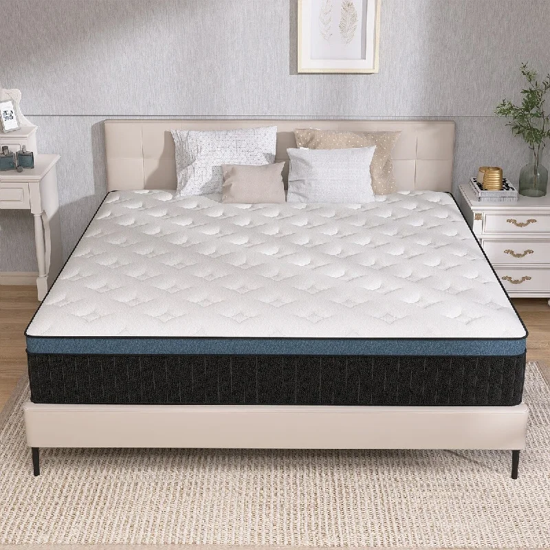 12 Inch Pillow Top Medium Firm Memory Foam Hybird Mattress in a Box