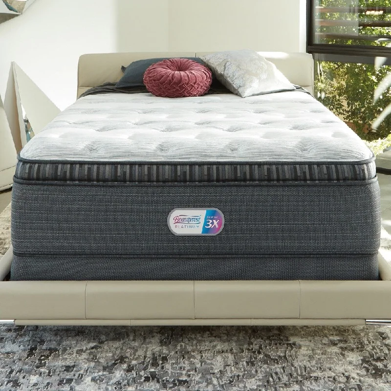 Beautyrest Platinum Haven Pines 16-inch Firm Pillow Top Mattress Set