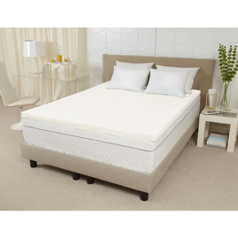 Daily Boutik Queen size 3-inch Thick Ventilated Memory Foam Mattress Topper