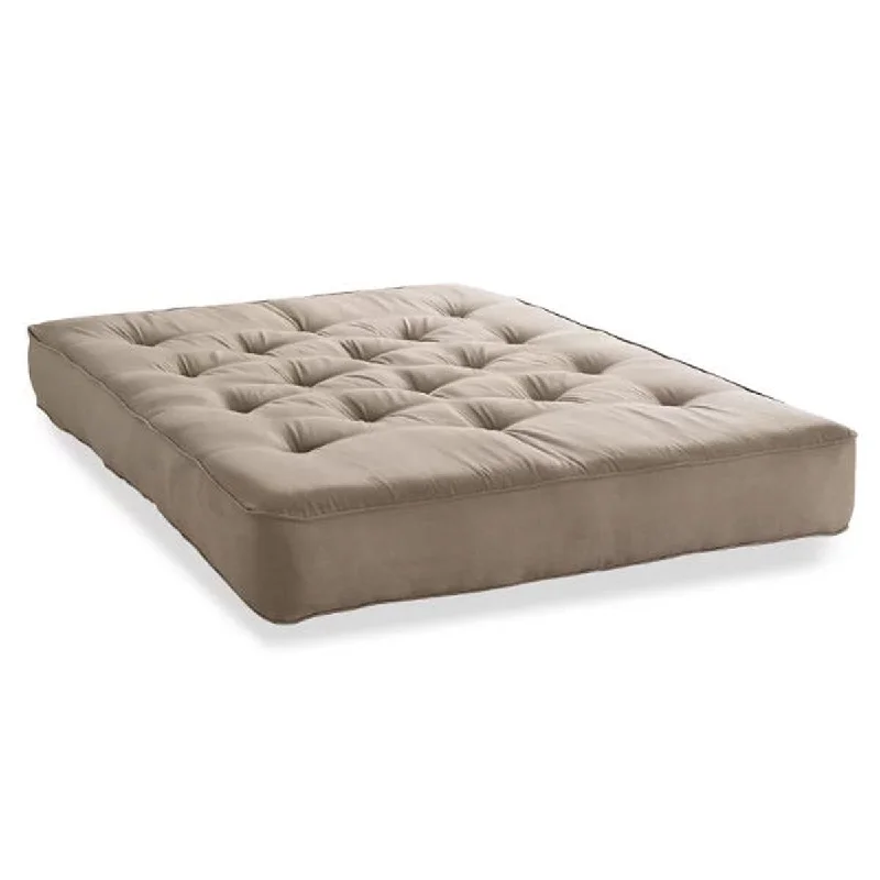 Daily Boutik Queen size 6-inch Thick Spring Futon Mattress in Taupe Beige