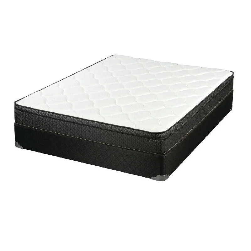 Enrico White and Charcoal 7.5-inch Mattress