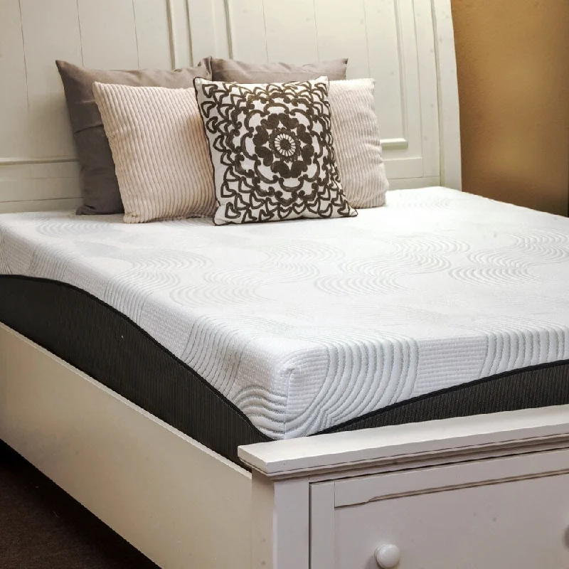 Harmony by Integrity Bedding Sleep-o-nomics 10-inch King-size Memory Foam Mattress - Off white