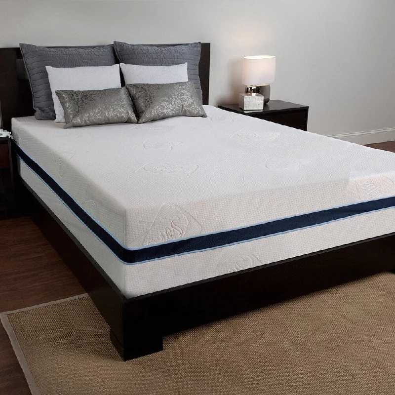 Sealy 12-inch California King-size Memory Foam Mattress - White