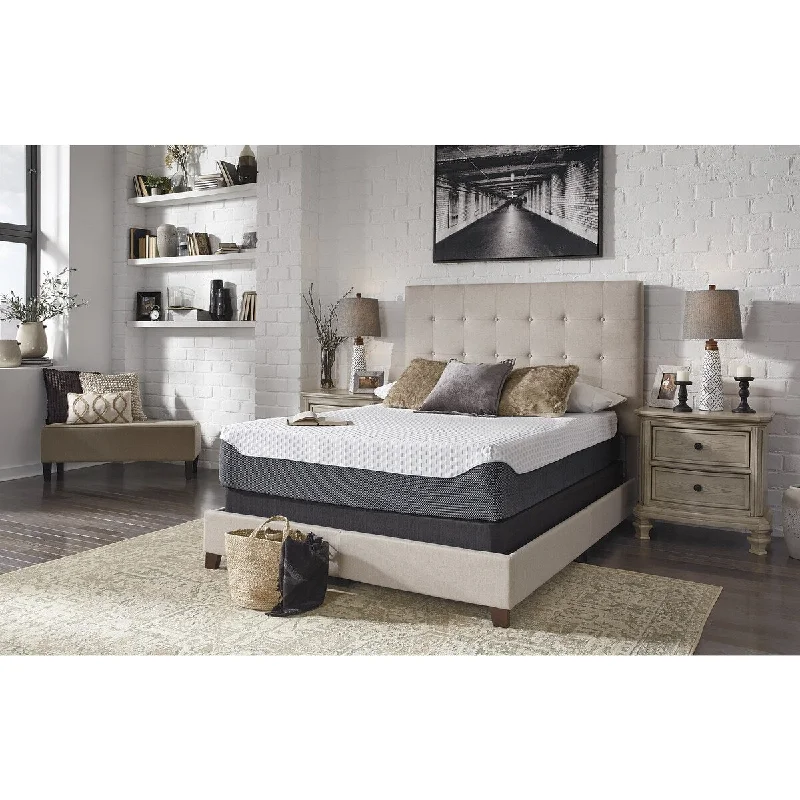 Signature Design by Ashley 12 Inch Chime Elite White/Gray Twin Mattress