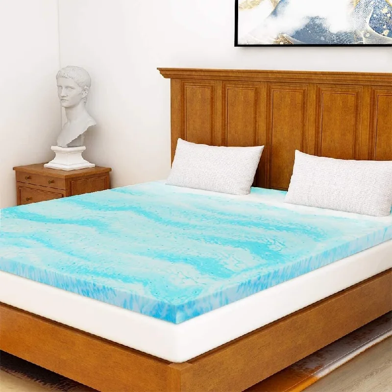 SMUGDESK Double Mattress 2 Inch Cool Swirl Gel Double Mattress