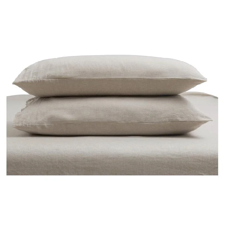 1 Pair of Pure Linen Pillowcases French Flax Bedding