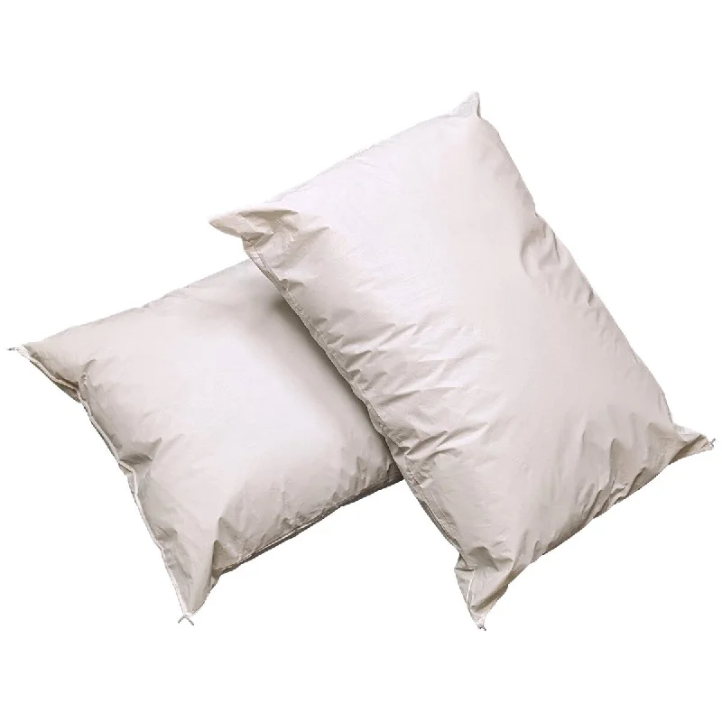 12 Pack MediCheck White Vinyl Covered Bed Pillows - Wipeable Easy Clean - Soft Low Profile Non-Fluffy Support - 20 in x 26 in