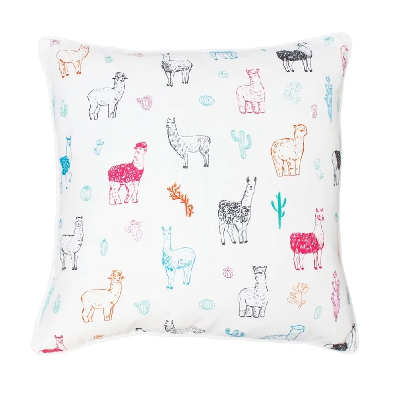 20x20 Lara Cindy Llama Pillow - Multi