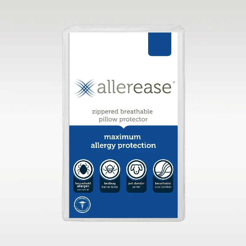 AllerEase Maximum Allergy & Bedbug Zippered Pillow Protector