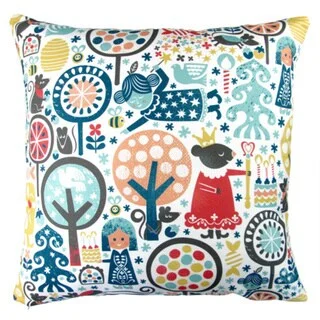 Artisan Pillows 17-inch Christmas Nutcracker Winter Forest Indoor Holiday Throw Pillow - Multi-color