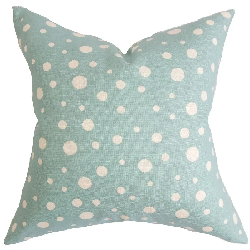 Bebe Polka Dots Floor Pillow Blue