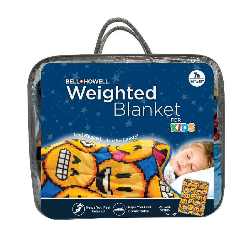 Bell and Howell Kids Weighted Blanket Emoji-7lbs