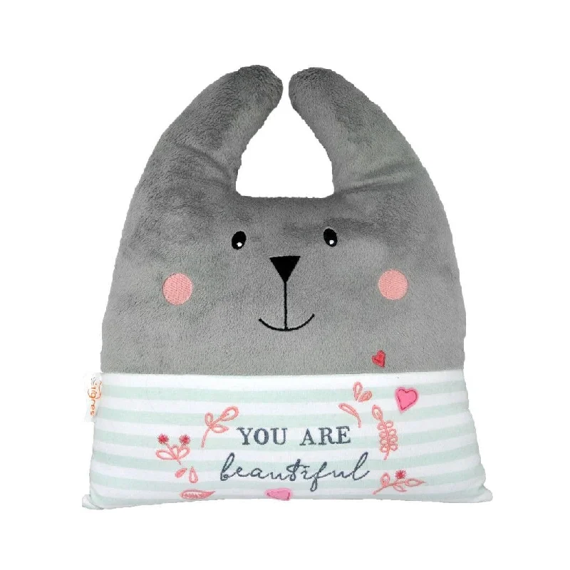 Bunny Pillow "You Are Beautiful" for Kids