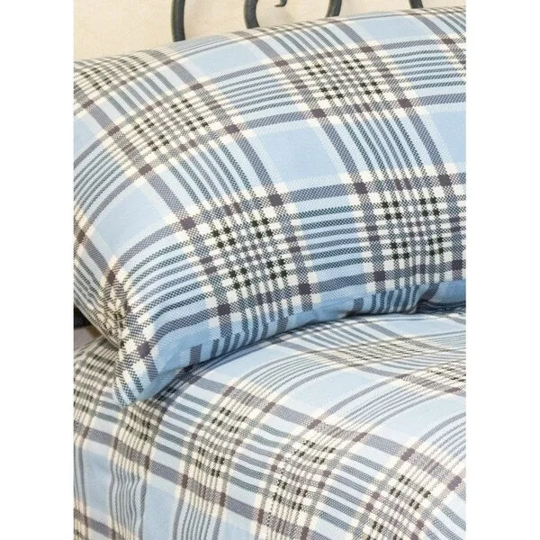 Cameron Alexander Menswear Inspired Plaid Bed Sheet Set