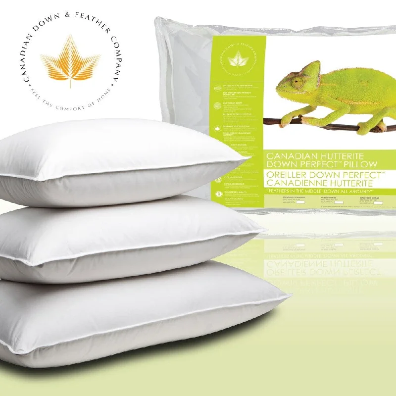 Canadian Down & Feather Company Hutterite Down Perfect Pillow - White